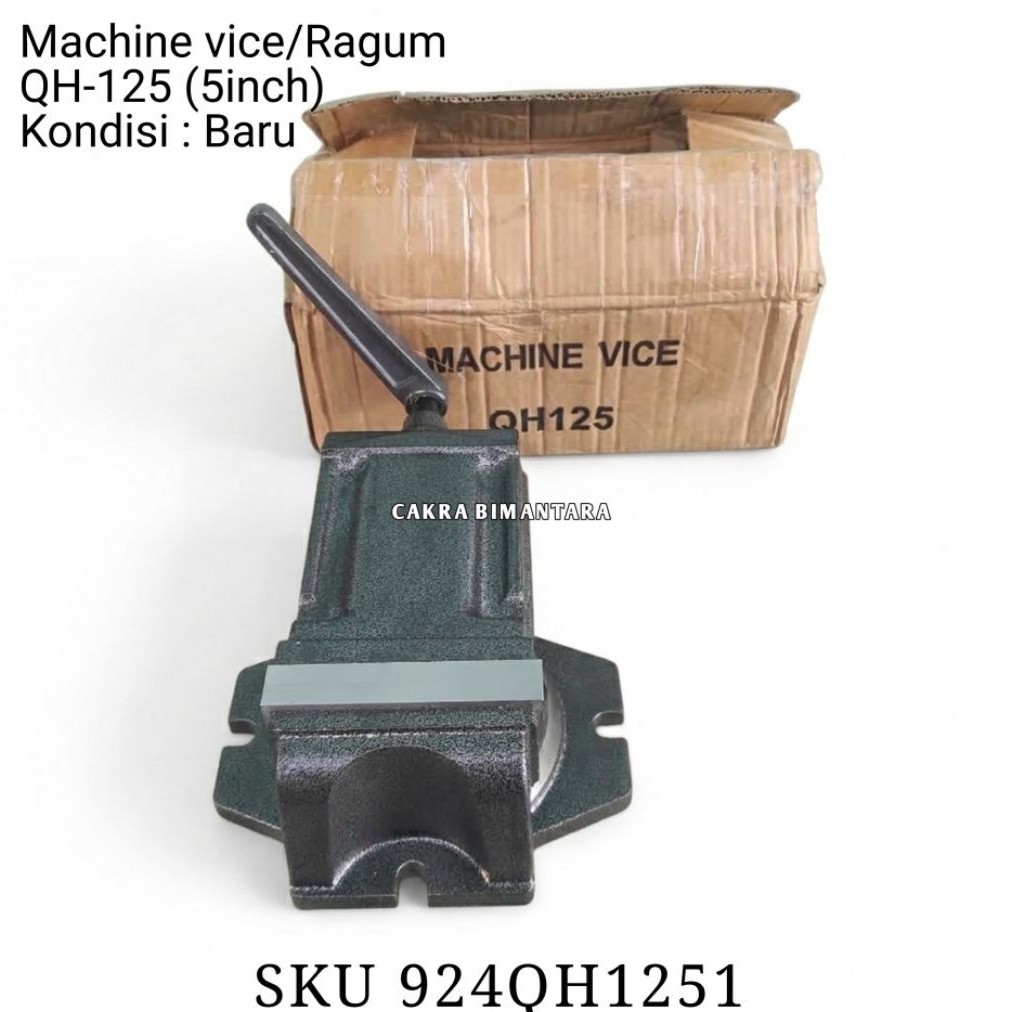 Machine vice QH 125 ragum 5 inchi catok tanggem QH125 paron 5 inch alat jepit serbaguna klem cekam c