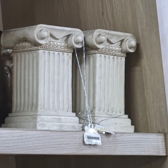 DEKORASI MEJA PILAR YUNANI COLUMN PEDESTAL MINI BONSAI