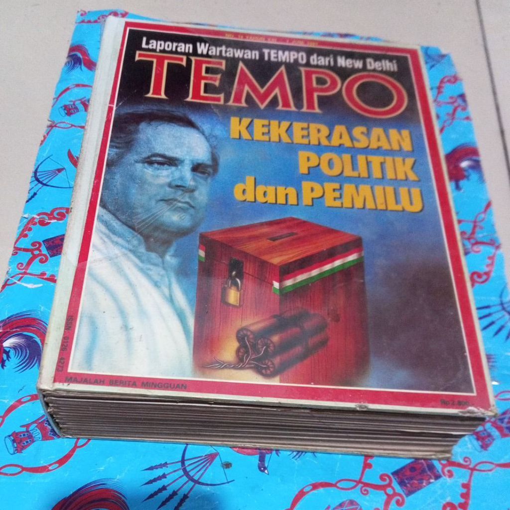 Bundel Lawas Majalah Tempo Tahun 1991 - kekerasan politik dan pemilu