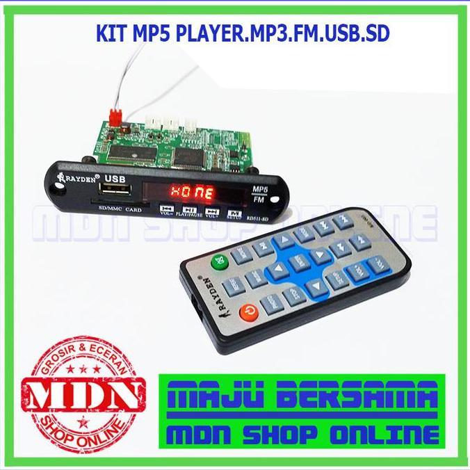 Kit modul mp5 player bluetooth hitam kualitas bagus
