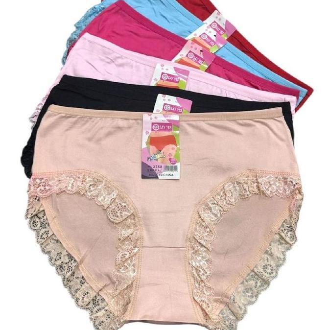 Pilihan - 6 Pcs Cd Wanita Renda Paha - Dalaman Wanita Kekinian - Cd Wanita Dewasa Art 3318 3358