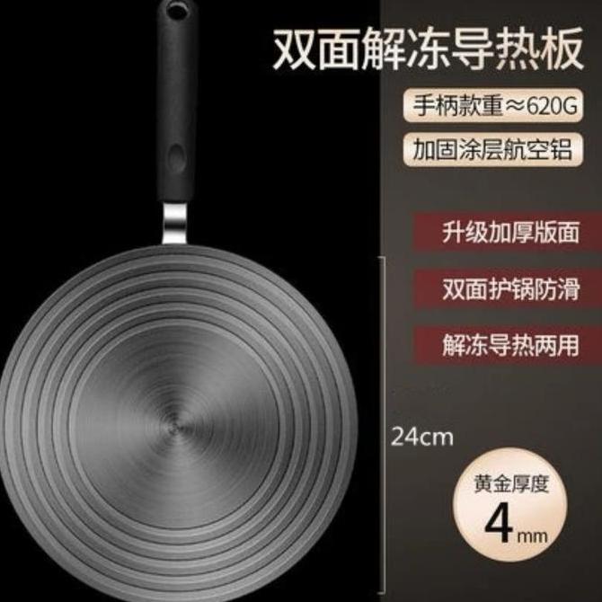 HARGA DISC - Plat Tatakan Kompor Alas Panci Handle Anti Gosong Plat Konduksi 24cm