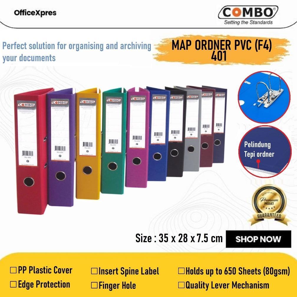 [ JUBI ] Odner Map Folio Pvc Colour / Odner Map F4 / File Pvc 401 Warna Combo / Map Ordner Folder F4