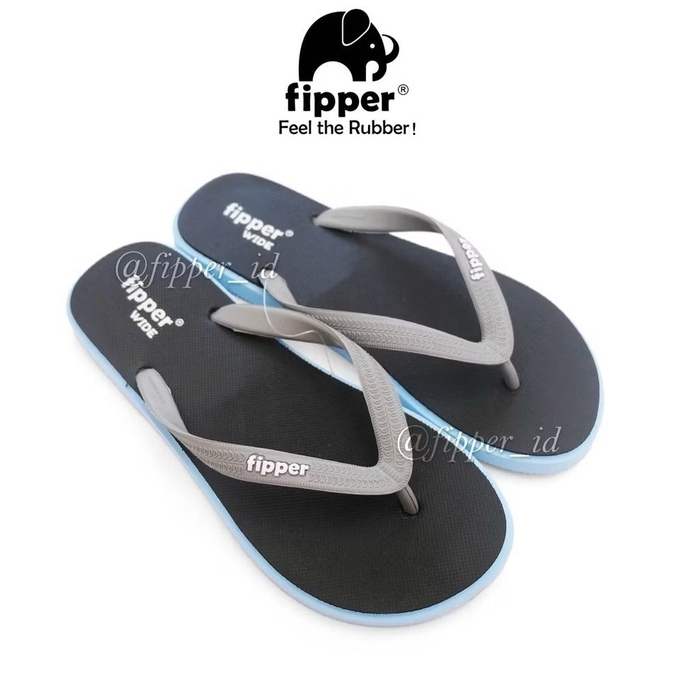 Sandal Fipper Wide Original for Man - Blue/Black/grey