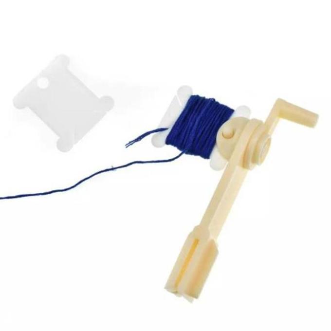 Sewing- Penggulung Benang Plastik Bobbin/Plastik String Winder+ 30Pcs Plastik Bobbin
