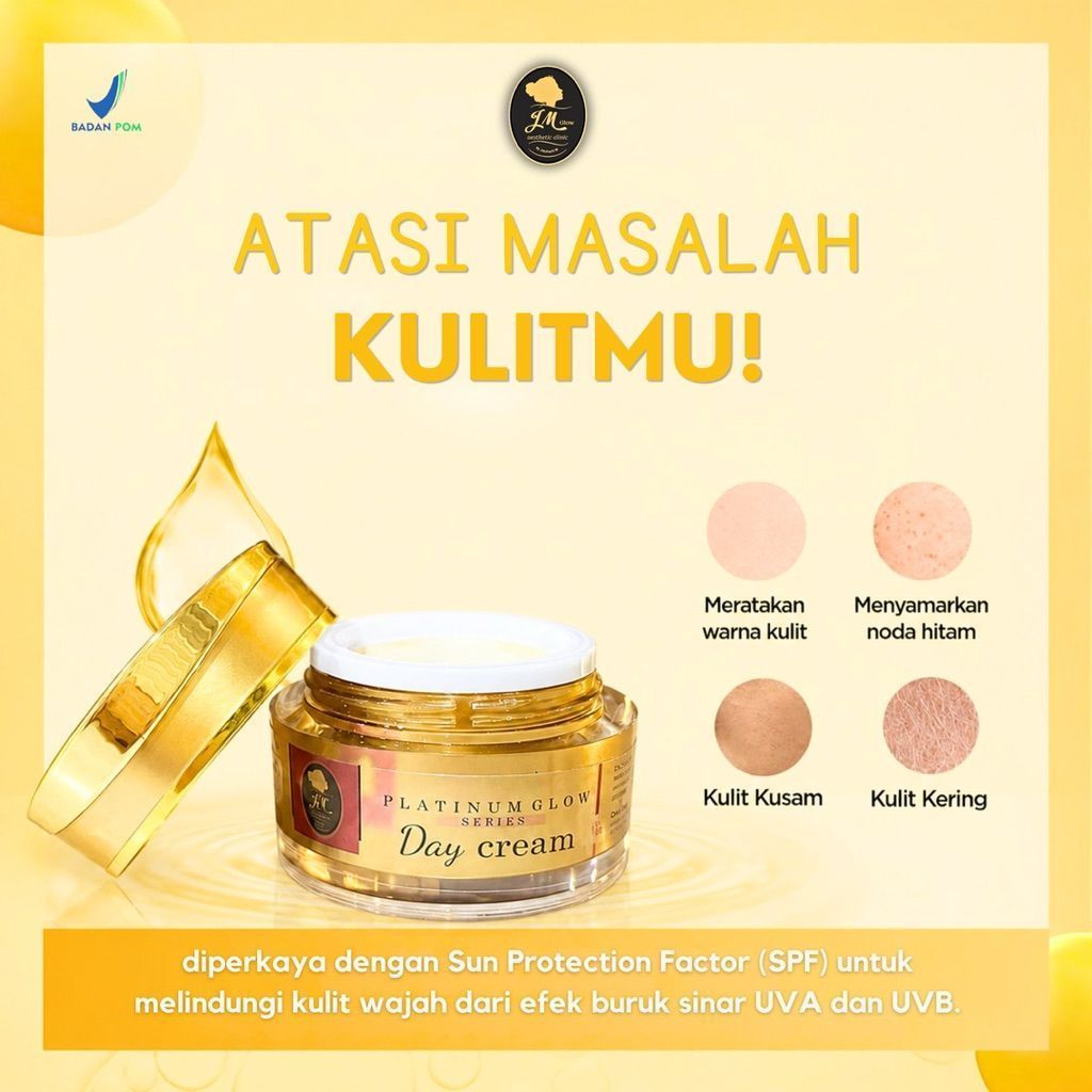JM Glow Day Cream Platinum [JM Glow Beauty Mojokerto]