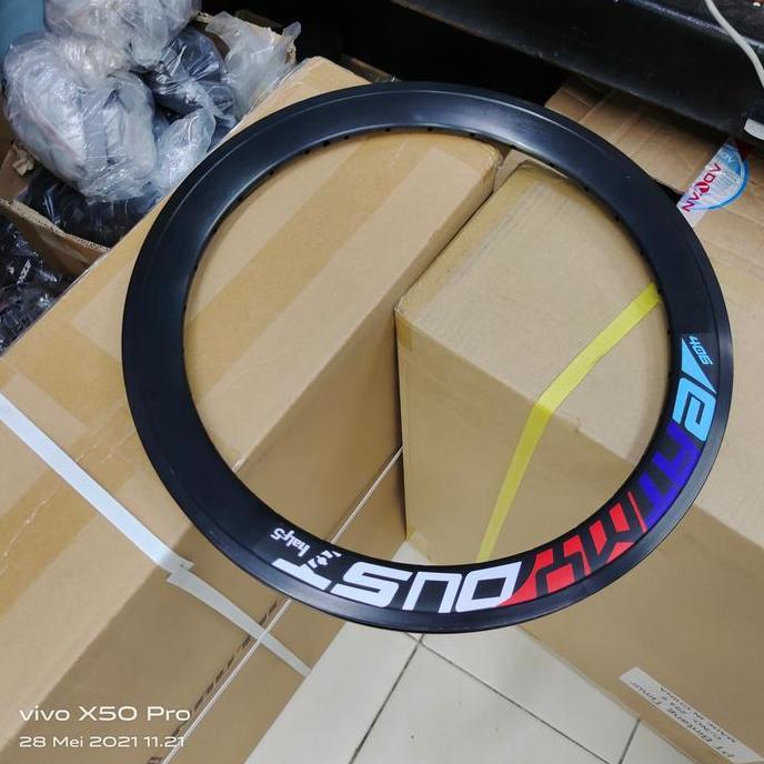 Ready (2pcs) Rims Velg 20 406 451 GT Half5 28 32 Hole 20 Murni Plus Hitam Harga Sepasang