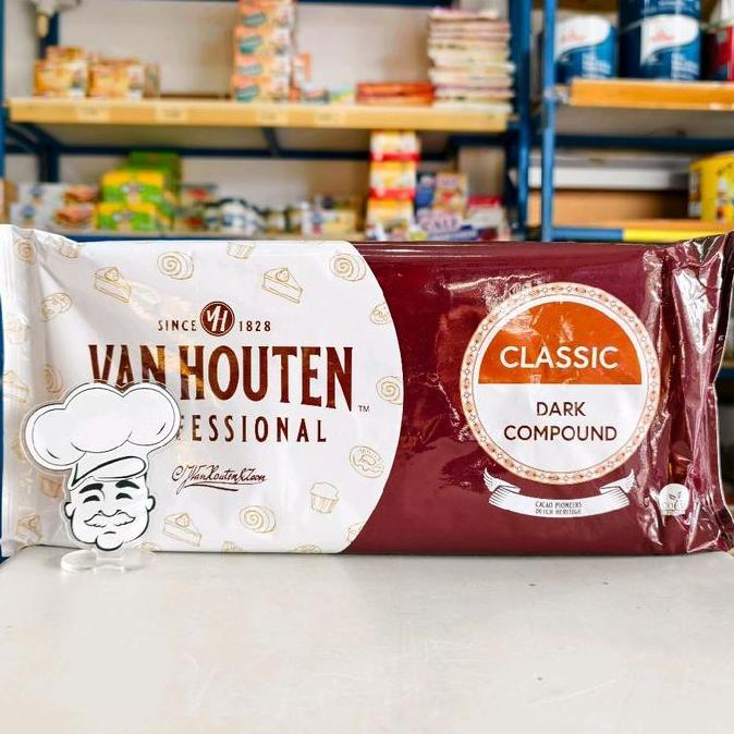 Van Houten Dark Compound 1Kg / Dark Coklat VanHouten / Coklat Batang Van Houten
