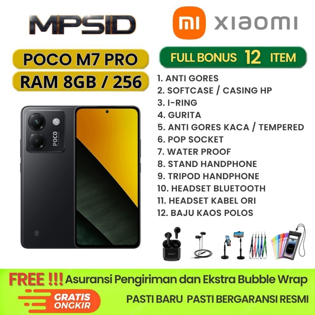 XIOAMI POCO M7 PRO 5G 8/256 RAM 8GB ROM 256GB GARANSI RESMI