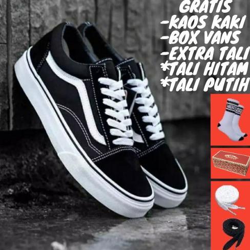 SEPATU VANS5 OLDSKOOL HITAM  PREMIUM SEPATU SEKOLAH HITAM