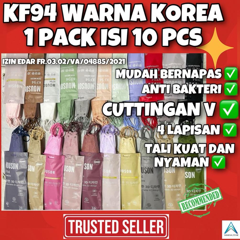 CALVORA MASKER 4PLY KF94 MOUSON KOREA ISI 10 PCS/PACK SEMARANG MURAH
