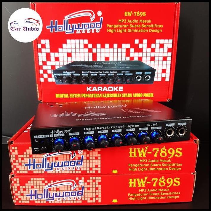 TERBARU HOLLYWOOD EQUALIZER PARAMETRIK AUDIO MOBIL PRE AMPLIFIER 