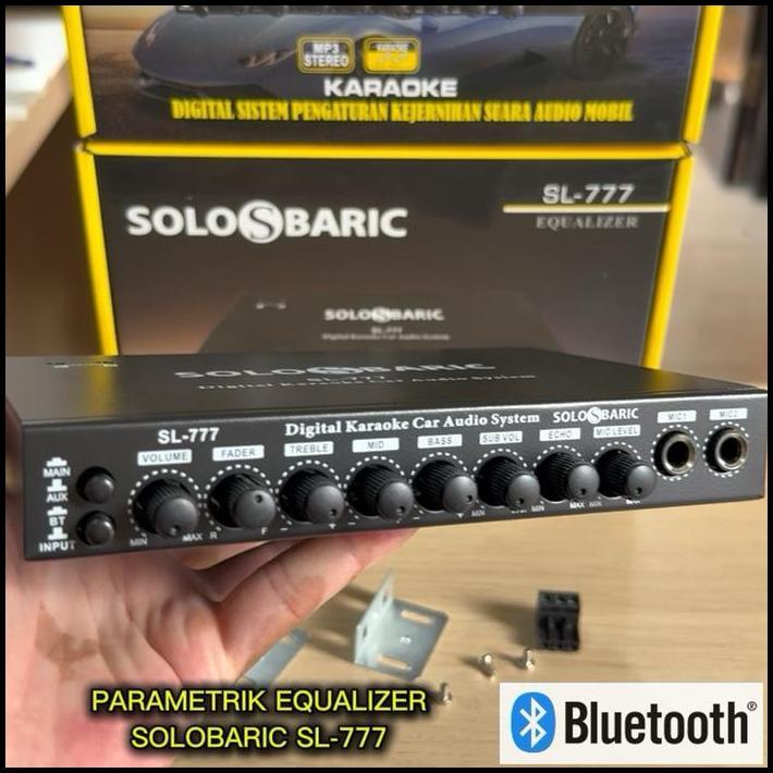 TERLARIS PREAMP ATAU PARAMETRIK KAROKE/KARAUKE BLUETOOTH SOLOBARIC SL 777 EQ PARAMETRIK AUDIO MOBIL 