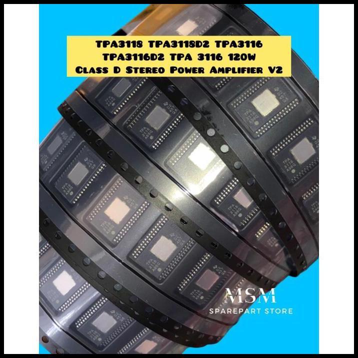 TERLARIS TPA3118 TPA3118D2 TPA3116 TPA3116D2 TPA 3116 120W CLASS D STEREO POWER AMPLIFIER V2