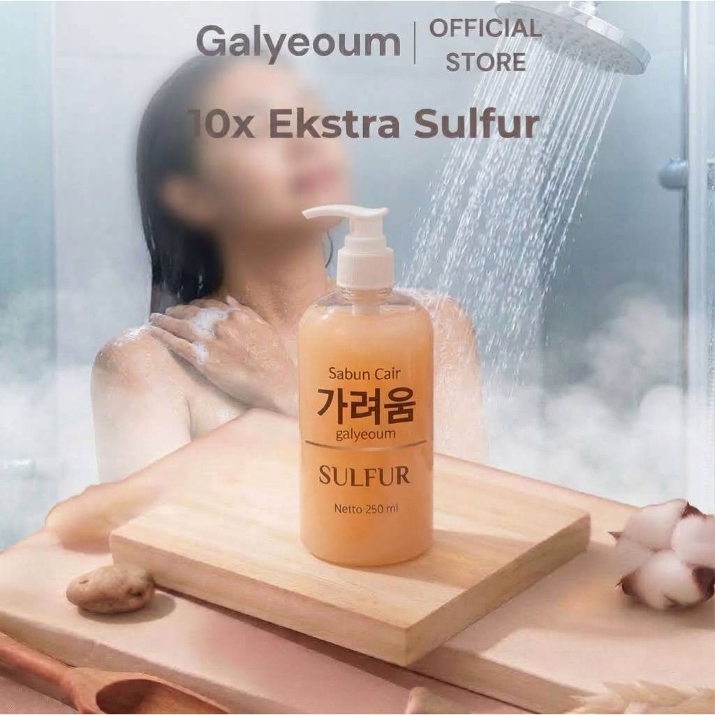 Sabun Cair Belerang 250ml/Sabun Cair Sulfur Untuk Masalah Kulit