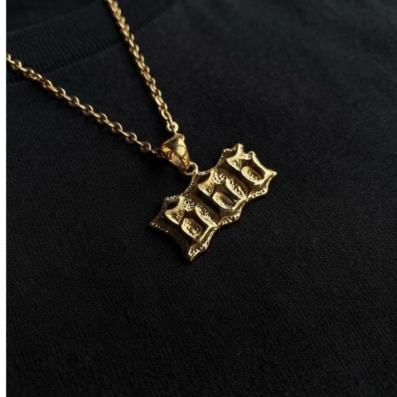 kalung 666 satanic gold