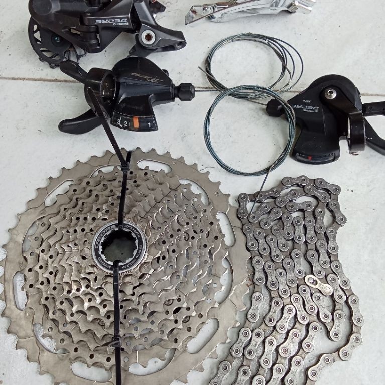 grupset 3 /10 speed deore m4100