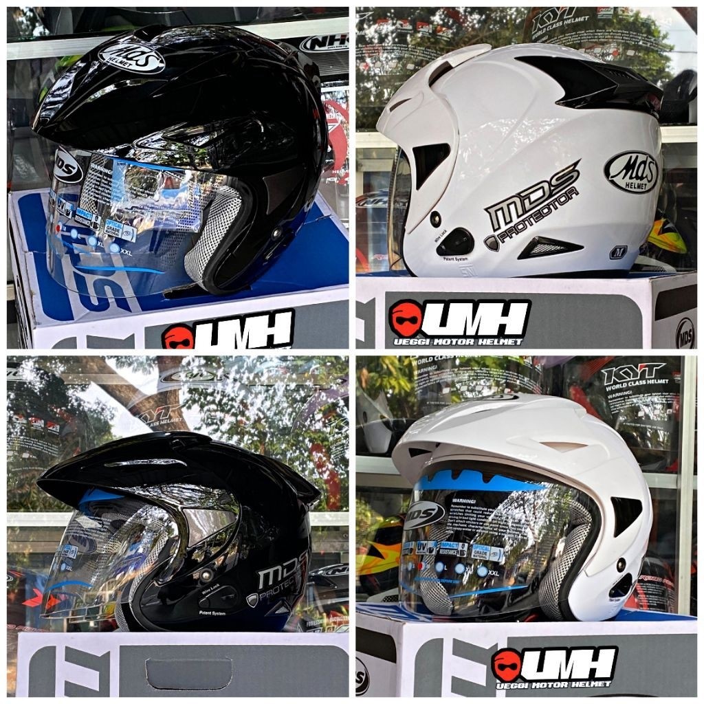 helm hall face MDS PROTECTOR R ( no lock ) original SNI