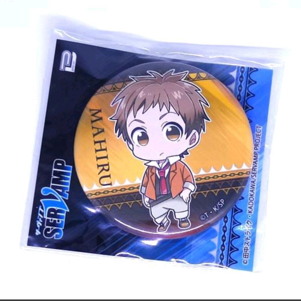 Servamp Can Badge - Chibi Mahiru Shirota (Pin / Bros / JP Very Rare)