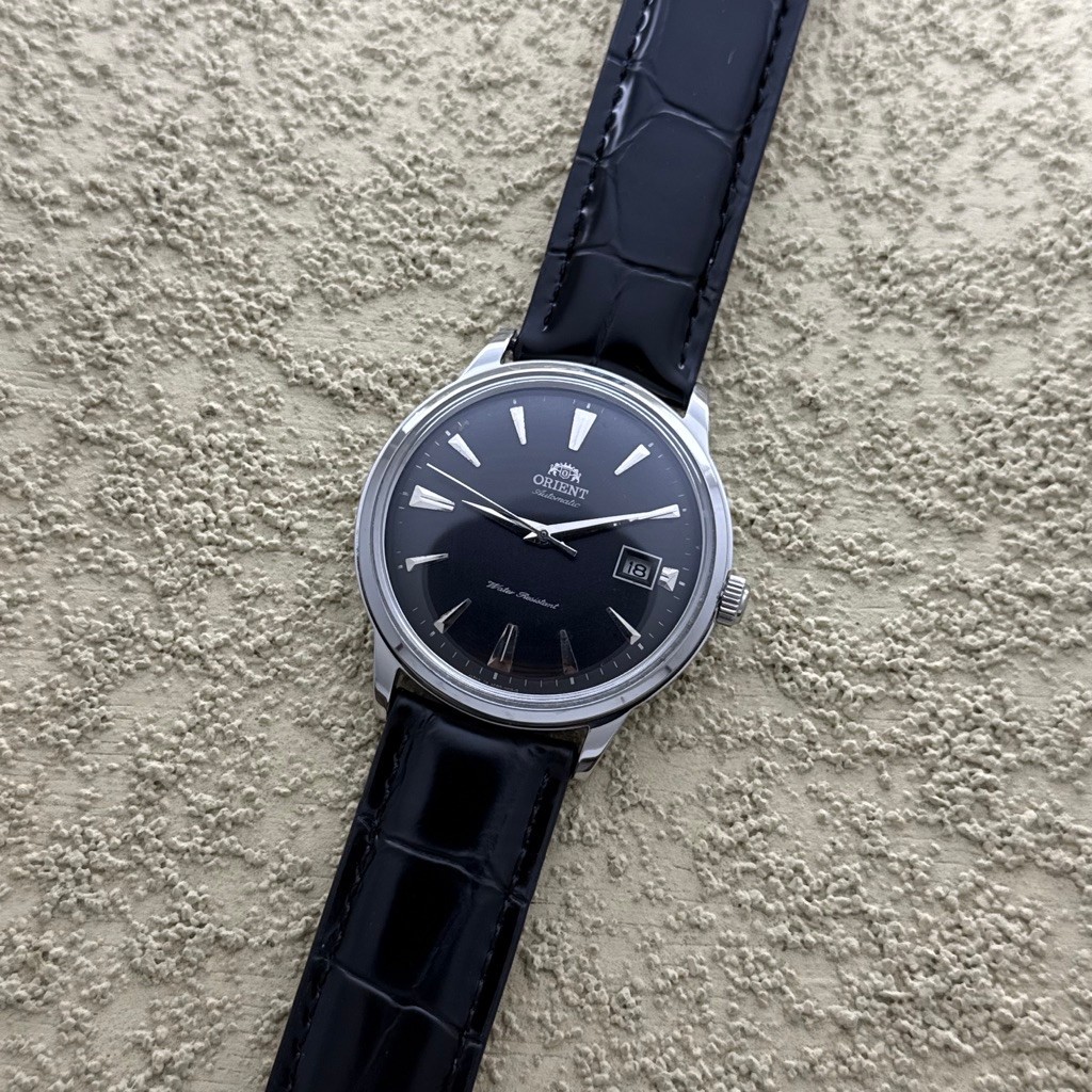 Jam tangan Orient Bambino Black Dial Automatic Second Preloved Watch