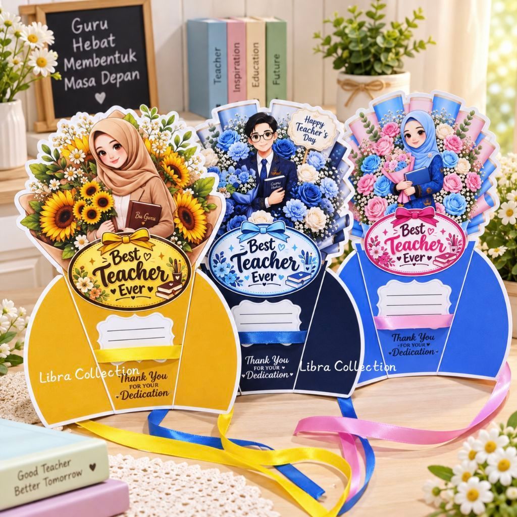 Libra Paper Bouquet Holder tersedia Harga grosir / Paper Flower / Kertas Buket Hari Guru / GIFT HARI