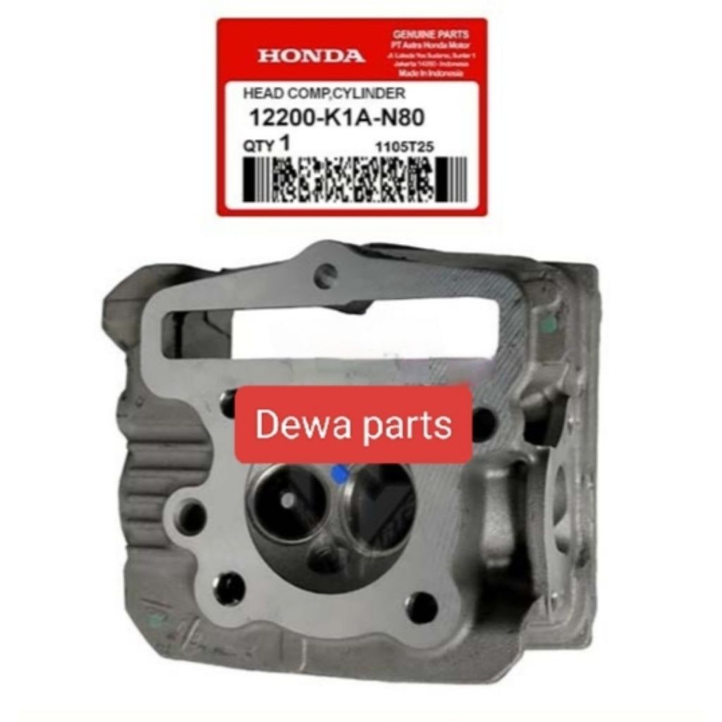 Head Comp Cylinder BeAT K1A 12200K1AN80 Untuk Motor BeAT Scoopy K2F