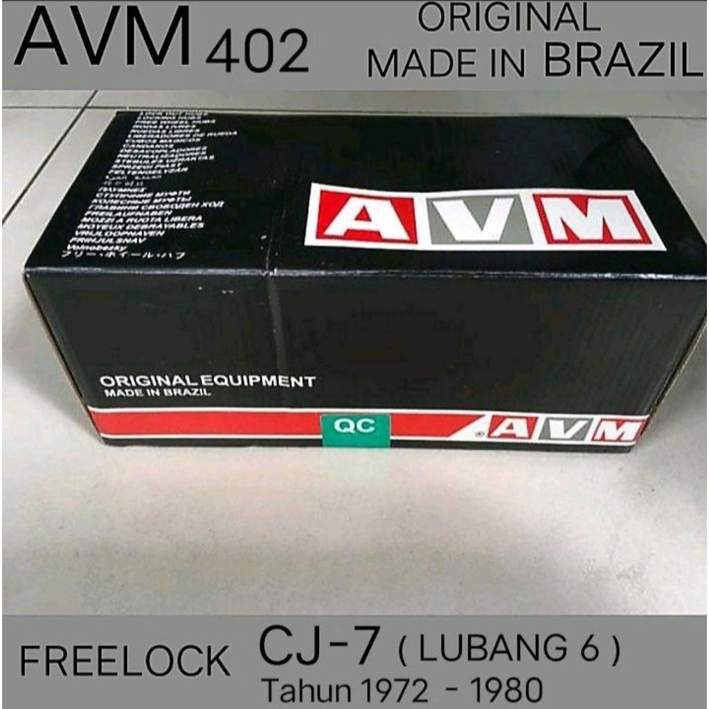 FREELOCK AVM BRAZIL - 402 - CJ7 CJ-7 Tahun 1972 Sampai 1980