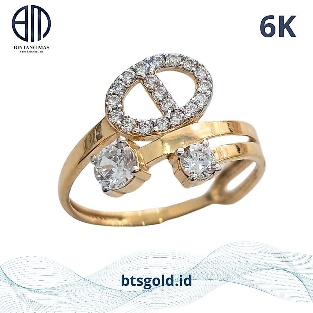 Cincin Emas Permata | 6K