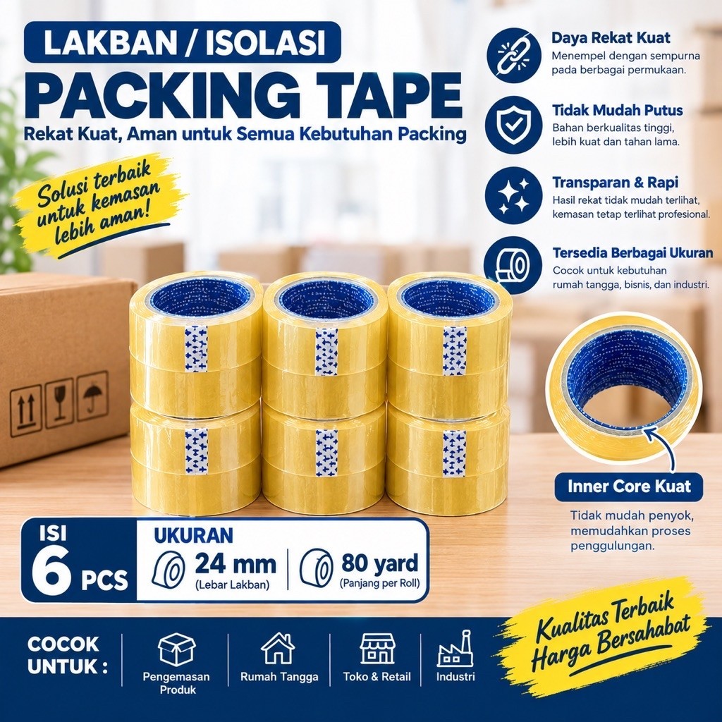 ISOLASI laundry  SLOP 80 YARD YANG KEKUNINGAN - ISOLASI LAUNDRY