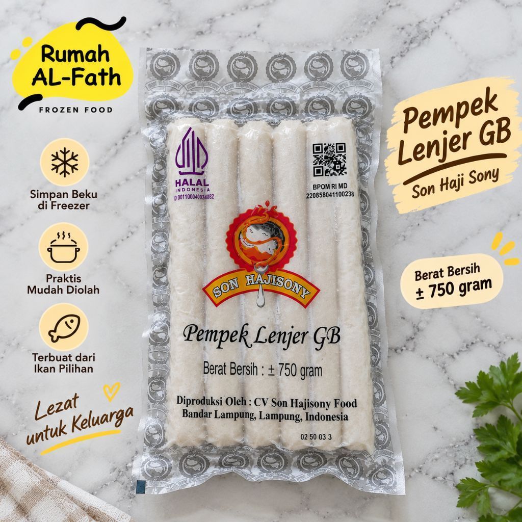 Pempek Palembang Lenjer 750 gram by Bakso Son H. Sony Lampung