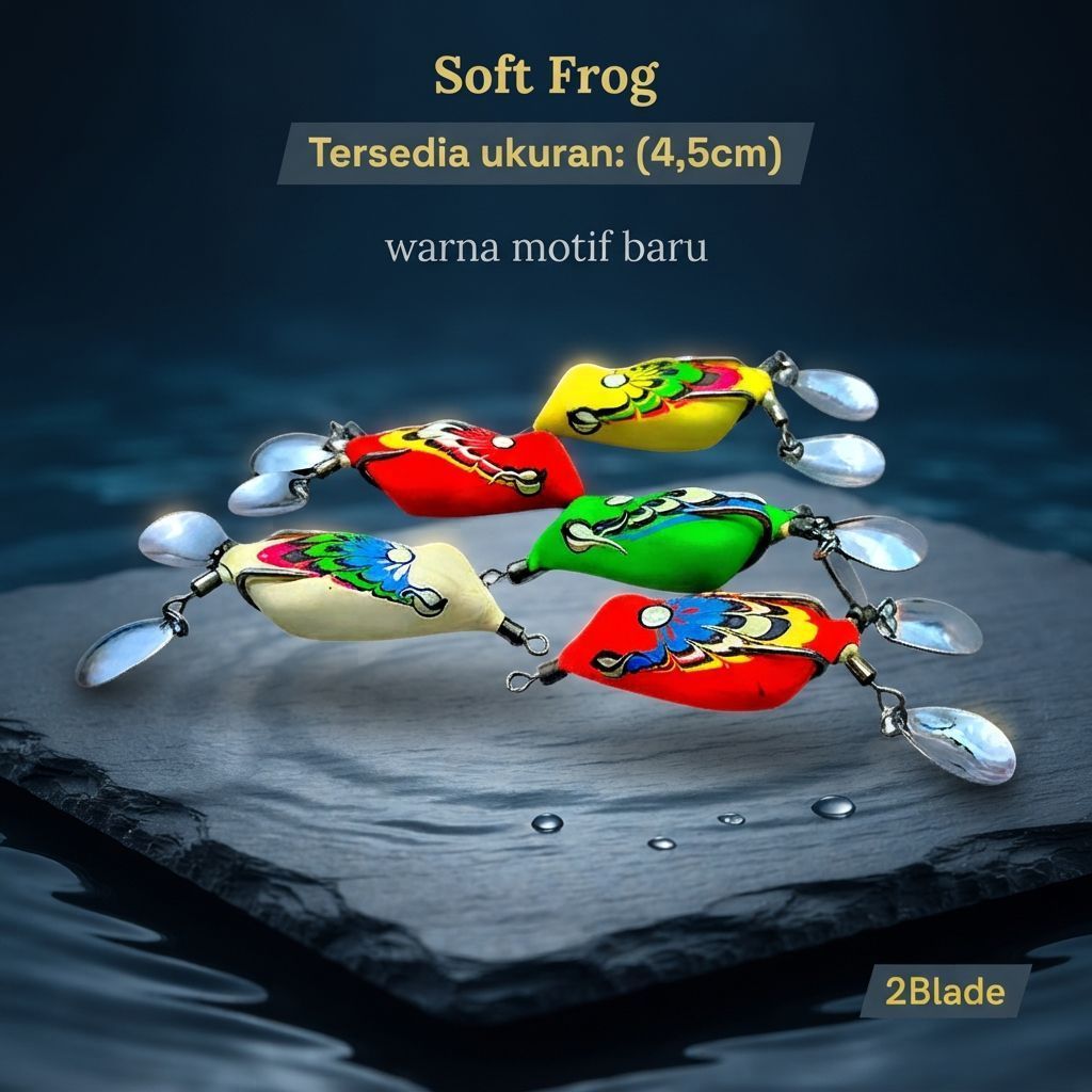 Soft frog double blade