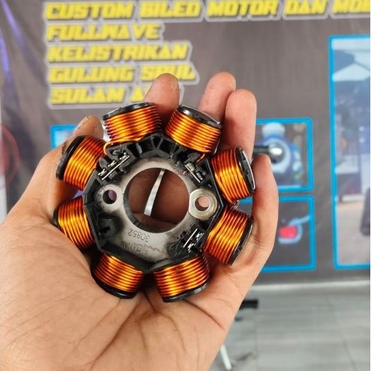 Spul Fullwave Shogun 125 Original Pengganti Spul Alternator Suzuki Shogun 125 Kelistrikan Motor