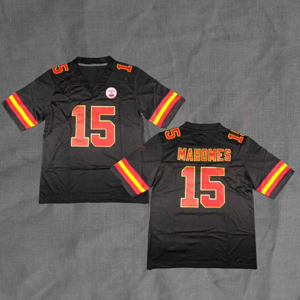 BORDIR Baju Jersey Rugby Patrick Mahomes Kansas City Chiefs American Football