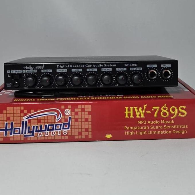 Musica- Hollywood Parametik Preamp Karaoke Hw 789S Parametrix 2 Mic 11.15 Dc 6V Rms T.H.D 0.01 Kuali