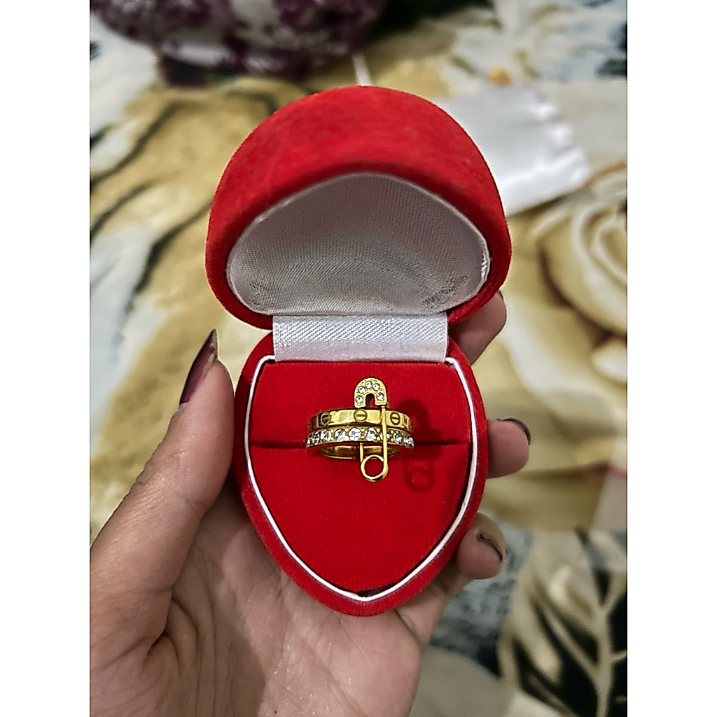 Cincin titanium | perhiasan titanium | cincin peniti | cincin titanium asli