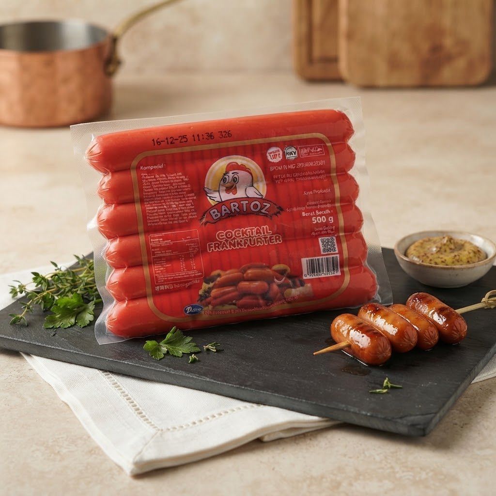 SOSIS BARTOS PREMIUM ISI 42 500 gr/ SOSIS COCKTAIL 250 gr/ SOSIS MERAH PREMUIM
