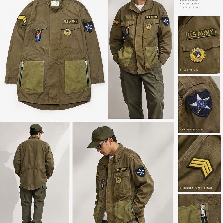 jacket repro fashion m65 us army john lennon dilan milea indian scout imjin us army