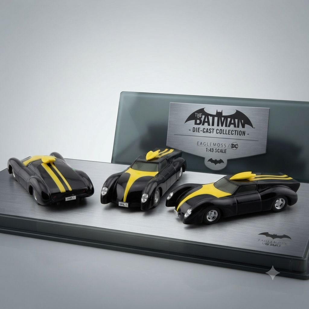 Diecast Batmobile Detective Comics #394 Eaglemoss Skala 1:43 - Miniatur Mobil Batman Classic 1969
