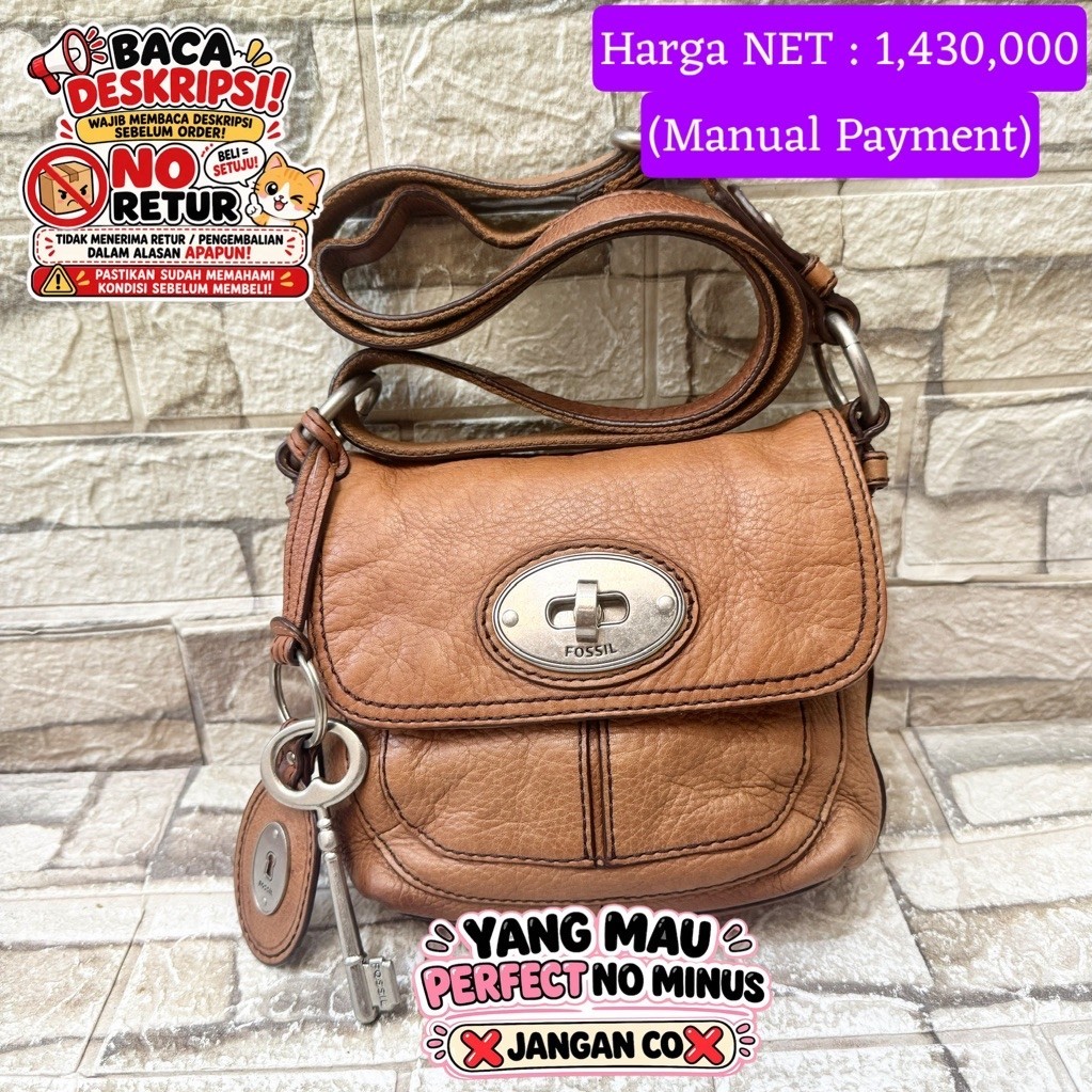 005# NET-Preloved Fossil Maddox Twistlock Turnlock Brown