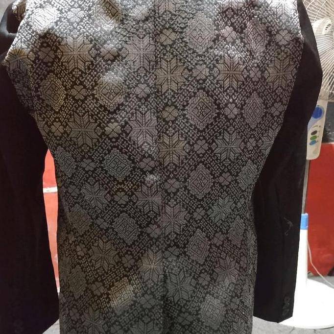 JASBLAZER FORMAL JASBLAZER PRIA KREN (BATIK SONGKET SILVER) BAHAN PREMIUM