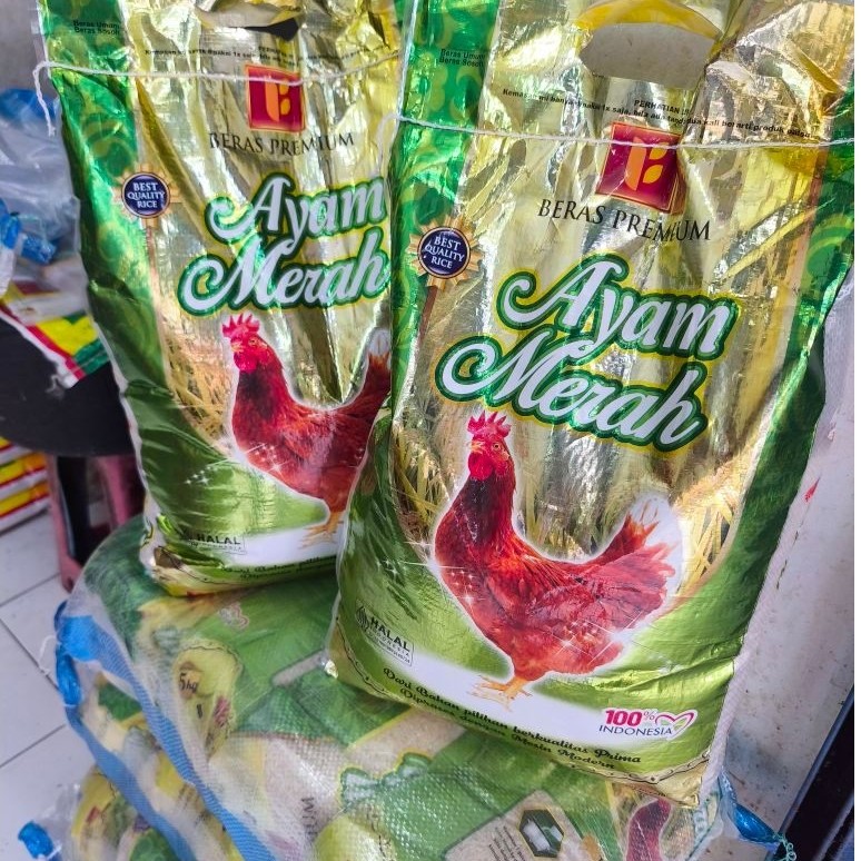 Beras Cap Ayam Merah Pulen Asli Solo 10kg