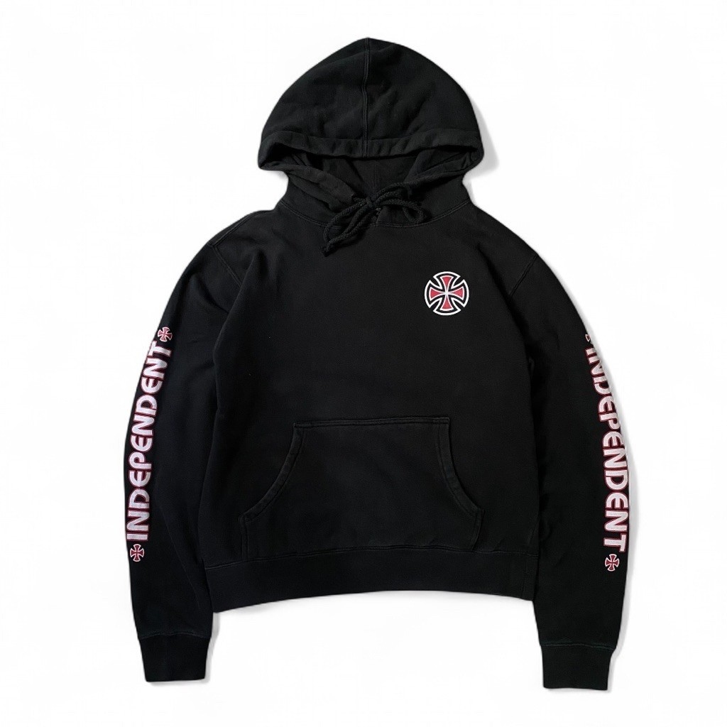 INDEPENDENT BAR CROSS HOODIE BLACK