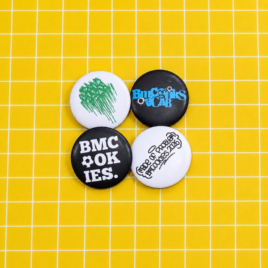 (BISA COD) PIN BUTTON PACK BM COOKIES FREE STIKER VIRAL