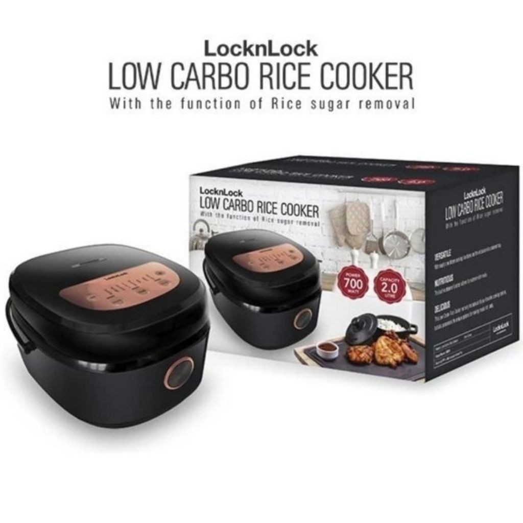 RICE COOKER LOW SUGAR LOCKNLOCK/LOCK N LOCK/ EJR328BLK - 2 Liter