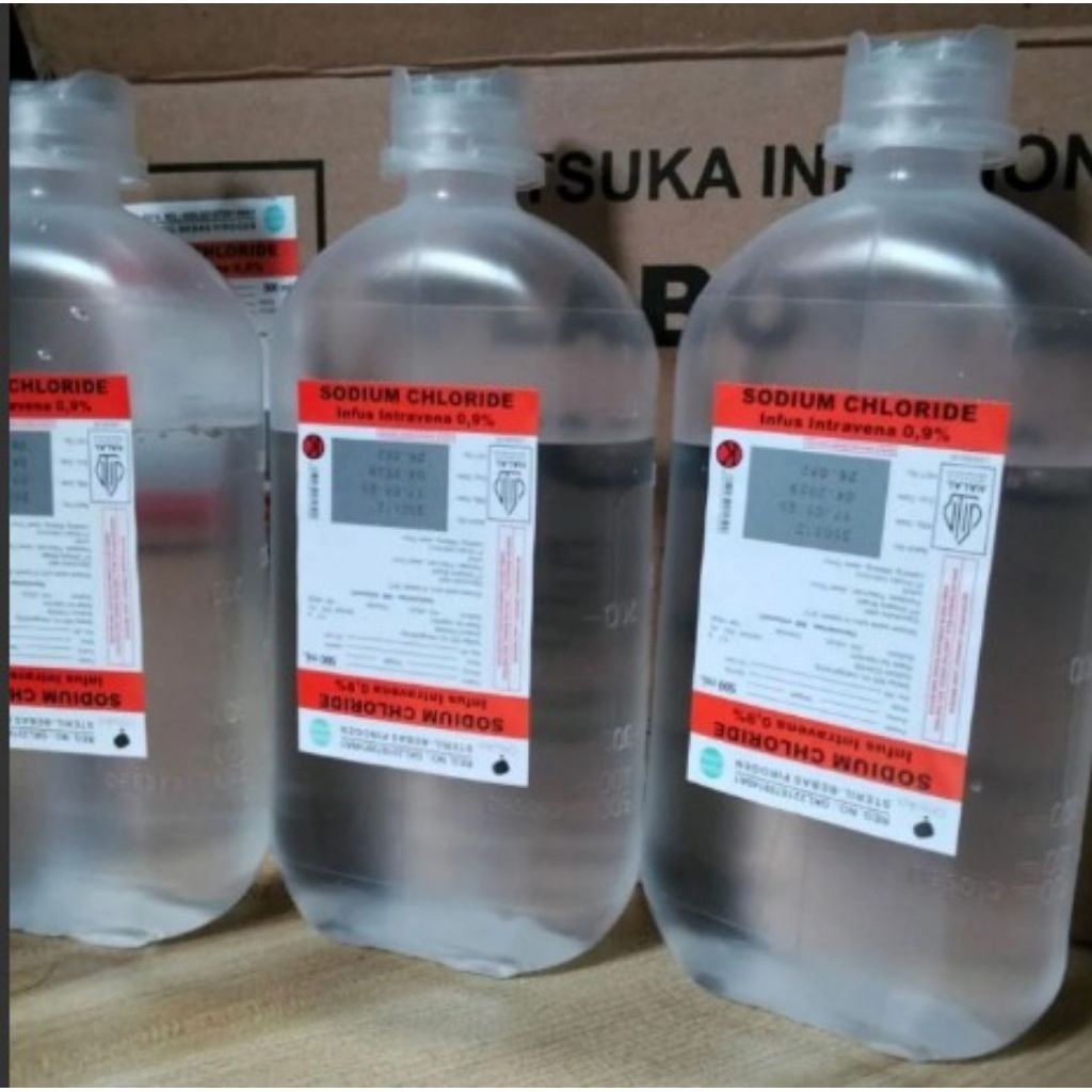 Natrium Klorida / Sodium Chloride Infus 0,9% 500ml | cairan pembersih luka luar, cairan cuci hidung,