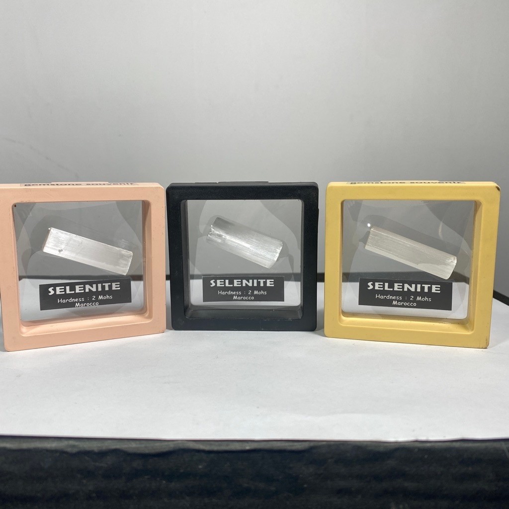Natural Selenite Crystal -  Frame Collection SELENITE Marocco