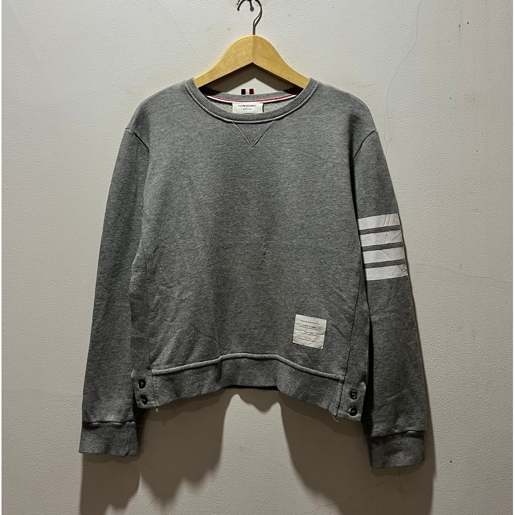 Crewneck THOM BROWNE 4 Bar Classic Grey / Sweatshirt Thom Browne
