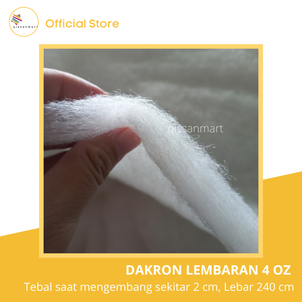 Dacron Lembaran Dakron Lembaran 4oz Tebal 2 cm Lebar 240 cm