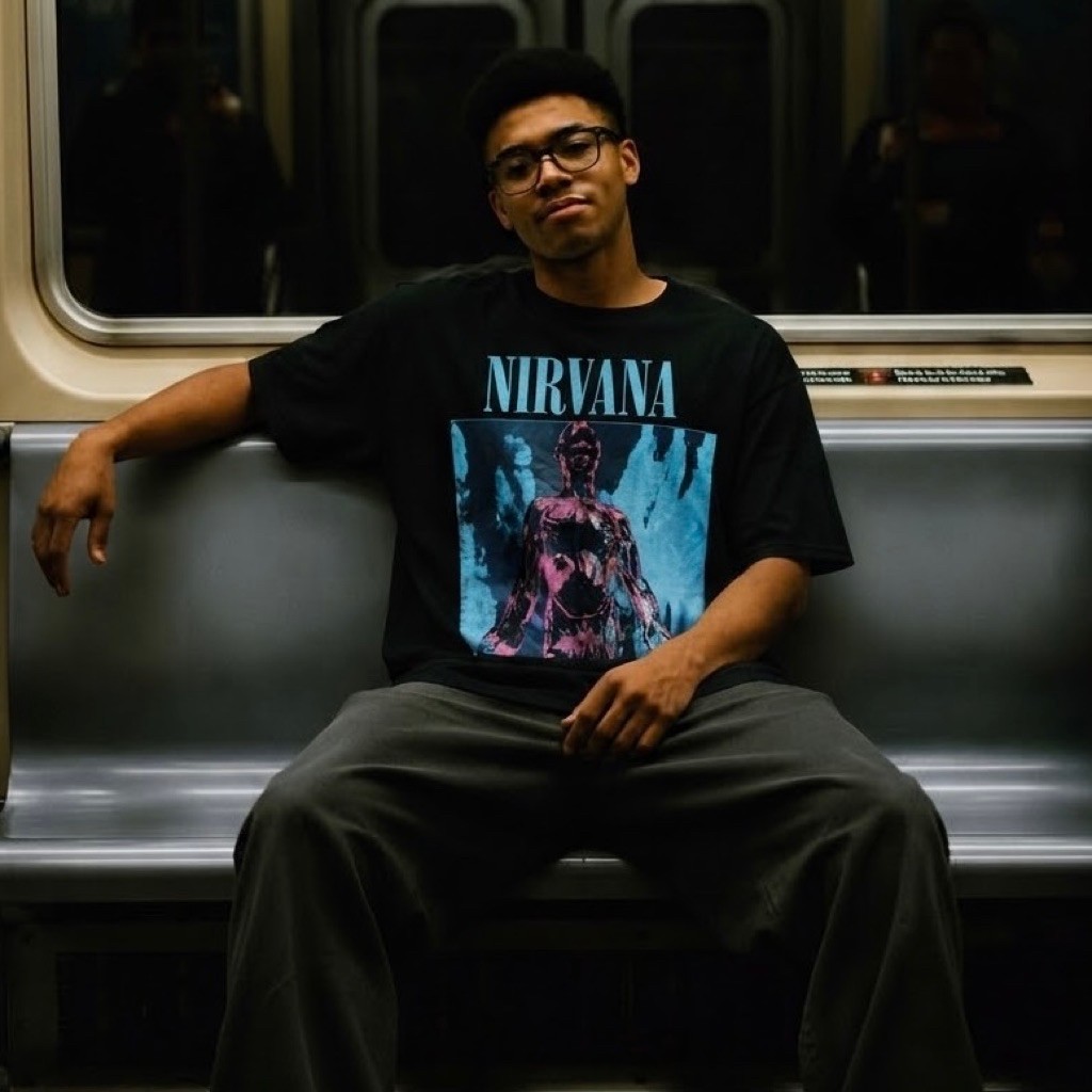 Kaos Band Vintage Second Nirvana Sliver