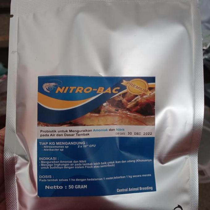 probiotik nitrobacter nitrobac @50gr untuk air budidaya perairan